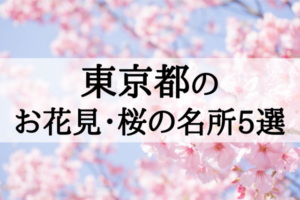 2018年東京のお花見・桜の名所5選!桜まつりを楽しもう!